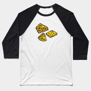 Cheese Vintgage Foodie Milk Cow Pattern Baseball T-Shirt